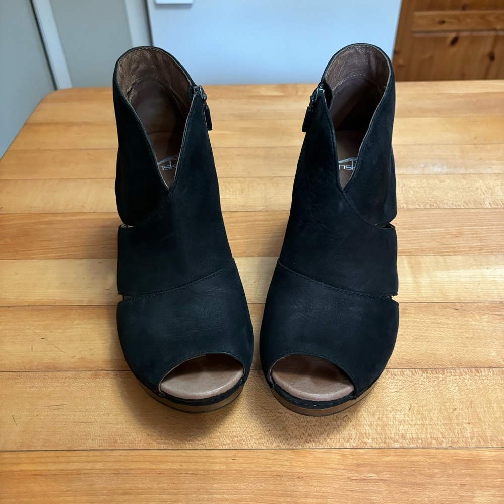 Dansko Peep toe booties